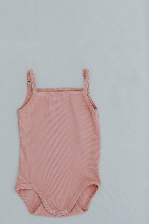 kinder capsule spaghetti strap bodysuit organic baby and toddler clothing