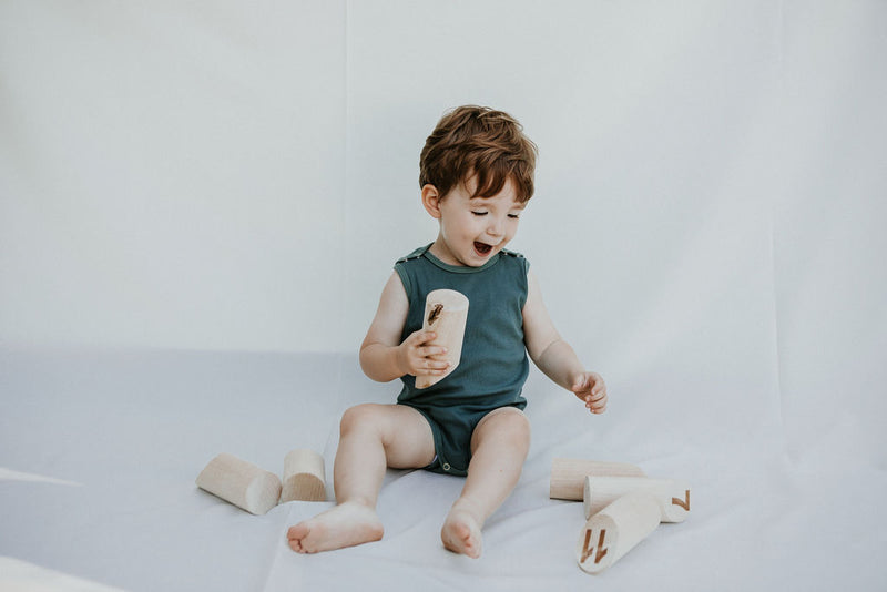 kinder capsule sleeveless bodysuit organic baby and toddler clothing